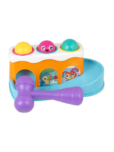 Активна играчка рампа с топки и чук Playgro