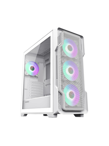 Gamemax кутия Case EATX - SIEGE White - Addressable RGB