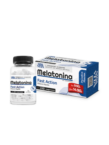 Срещу безсъние - Мелатонин 1 mg + Витамин В, 100 таблетки
