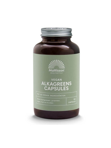 Алкален баланс - АлкаГрийнс - Absolute AlkaGreens, 180 капсули Mattisson Healthstyle