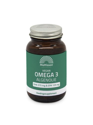 Веган Омега-3 от водорасли 60 капсули | Mattisson Healthstyle
