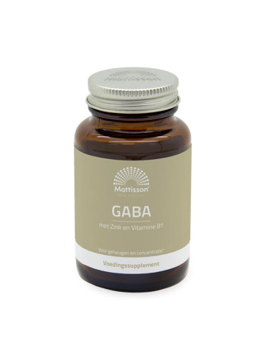 Стрес и добро настроение - ГАБА 1000 mg + Цинк и Витамин В1, 60 таблетки