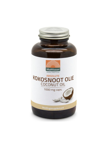 Кокосово масло 1000 mg 120 капсули | Mattisson Healthstyle
