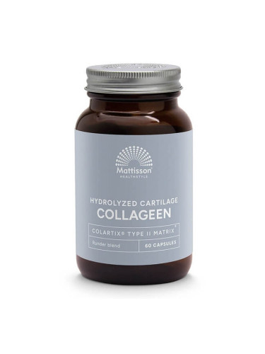 Колаген (говежди, тип 2) с калций, магнезий, МСМ, витамин C и хиалуронова киселина 60 капсули | Matt