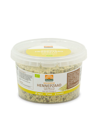 Конопено семе (белено), БИО 250 g | Mattisson Healthstyle