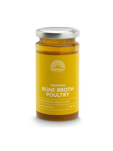 Костен Бульон от Домашни птици, БИО 240 ml | Mattisson Healthstyle