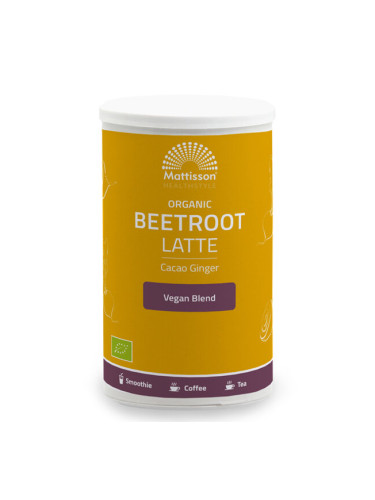 Лате от цвекло с джинджифил какао Био, 160 g прах Mattisson Healthstyle