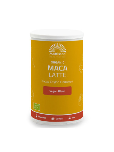 Лате с Какао, Мака, Лукума и Цейлонска канела, БИО 160 g прах | Mattisson Healthstyle