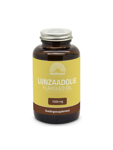 Ленено масло 1000 mg 90 софтгел капсули | Mattisson Healthstyle