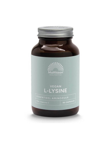 Херпес симплекс, кости и стави - Л-Лизин + Витамин С, 90 капсули Mattisson Healthstyle