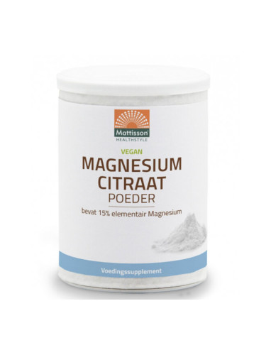 Магнезий (магнезиев цитрат) 200 g прах | Mattisson Healthstyle