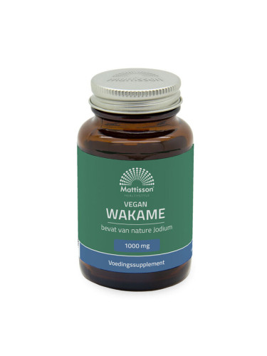 Щитовидна жлеза - Уакаме (водорасли),1000 mgх60 капсули Mattisson Healthstyle