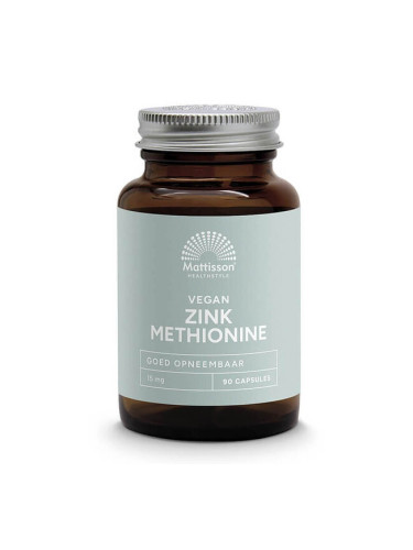 Цинк (метионин) 15 mg 90 капсули | Mattisson Healthstyle