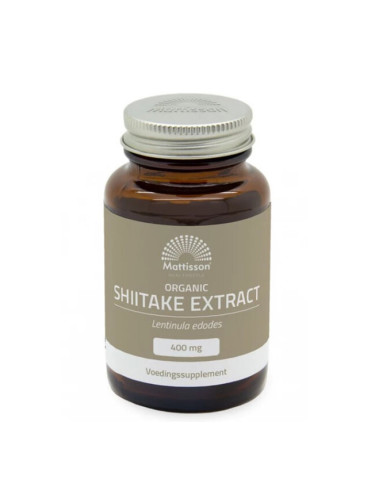 Силен имунитет, енергия и тонус Шийтаке (Shiitake Extract Organic) 60 капсули