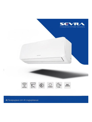 ИНВЕРТОРЕН КЛИМАТИК SEVRA SEV-12FH/I (O)12000 BTU, R32, WI-FI, A++