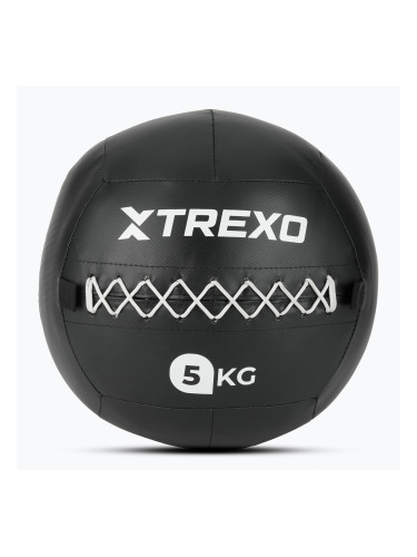 Медицинска топка XTREXO Wall Ball 5 kg black