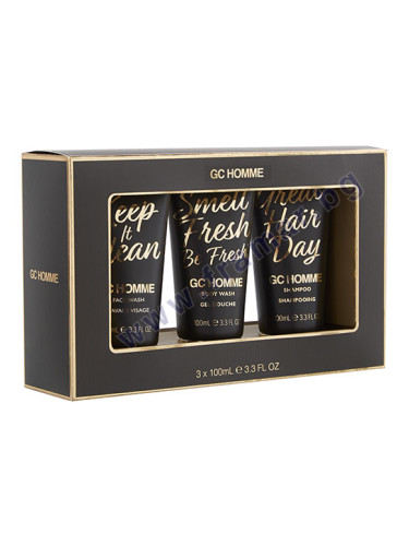 ГРЕЙС КОЛ КОМПЛЕКТ ЗА МЪЖЕ КЛАСИК ГЕЛ ЗА ЛИЦЕ + ШАМПОАН + ДУШ ГЕЛ