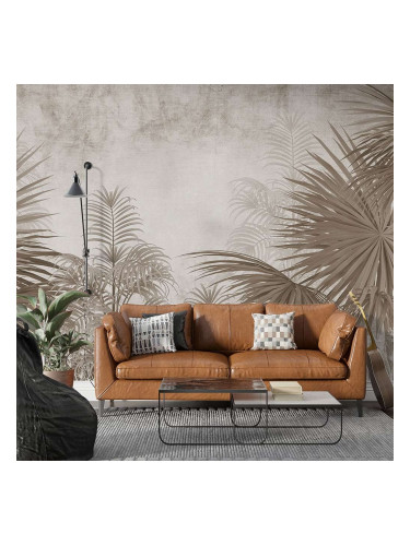 Фототапет Тропическа Палма в Сепия – Модерен и Спокоен Декор
