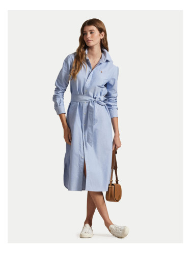 Polo Ralph Lauren Рокля тип риза 211928804002 Син Straight Fit