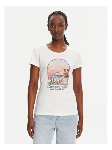 Liu Jo Тишърт WA5478 J6410 Бял Regular Fit