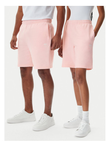 Lacoste Спортни шорти Unisex GH0990 Розов Regular Fit