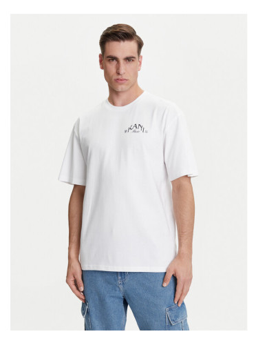 Karl Kani Тишърт Palm Print PD00005330 Бял Relaxed Fit