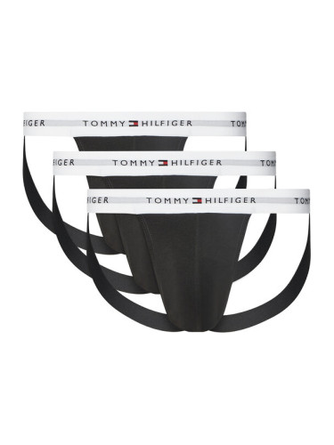 Tommy Hilfiger Комплект 3 чифта слипове Jock Strap UM0UM03377 Черен