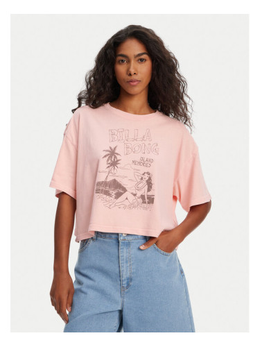 Billabong Тишърт Island Memories EBJZT00427 Коралов Oversize