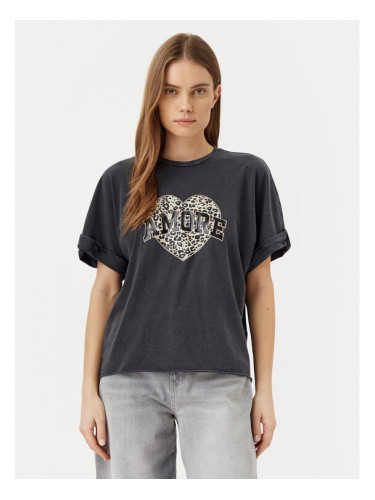 ONLY Тишърт Lucy 15339887 Черен Loose Fit