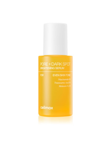 celimax Pore+Dark Spot Brightening Serum регенериращ и озаряващ серум за минимизиране на порите 30 мл.