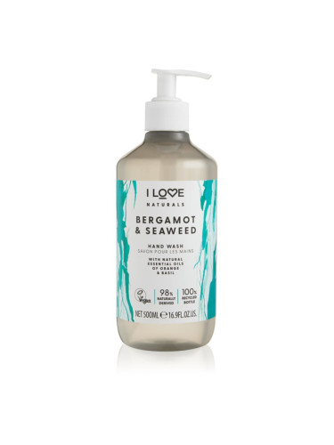 I Love Naturals Bergamot & Seaweed течен сапун за ръце 500 мл.