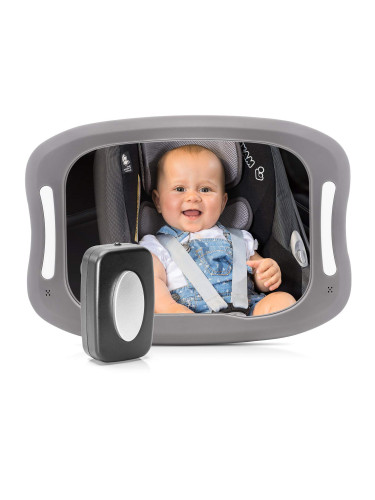 Огледало за наблюдение в автомобил Reer BabyView LED