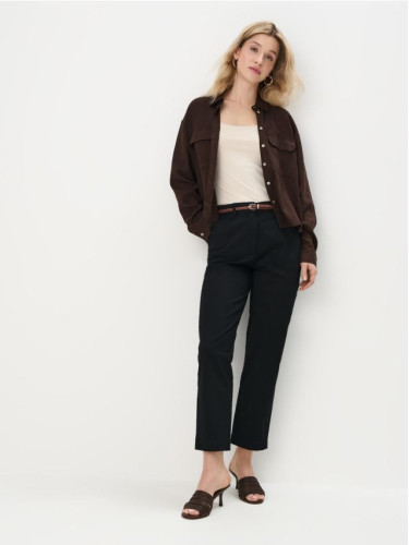 Mohito - Чино панталон с колан - черен