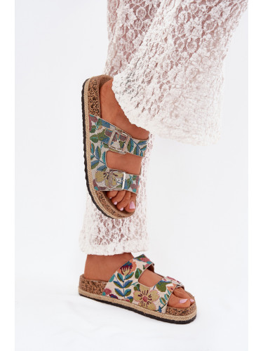 Дамски Чехли С Дизайн На Коркова Платформа С Презрамки Lee Cooper