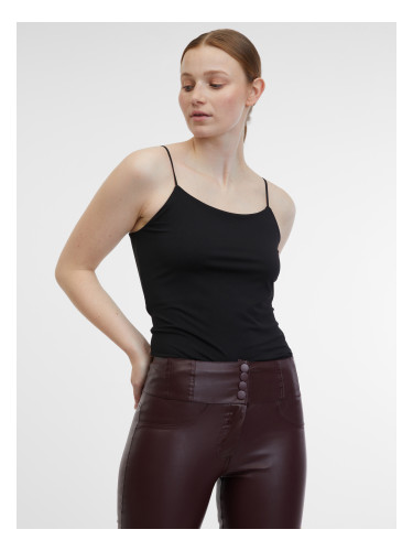 Orsay Burgundy Women's Leatherette Trousers - Ladies