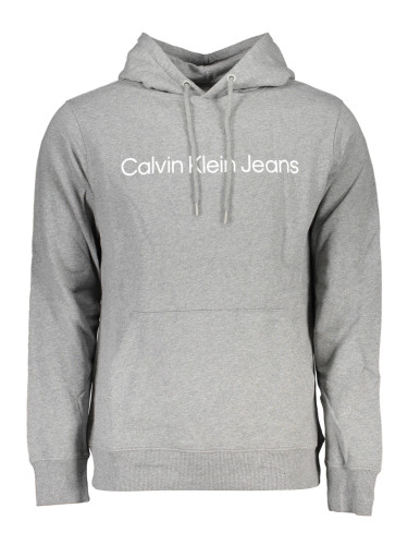 Сив суитшърт с цип Calvin Klein