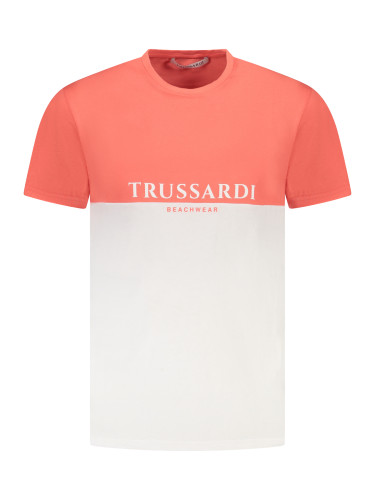 TRUSSARDI MEN'S SHORT SLEEVE T-SHIRT PINK