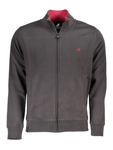 US GRAND POLO MEN'S GRAY ZIP SWEATSHIRT