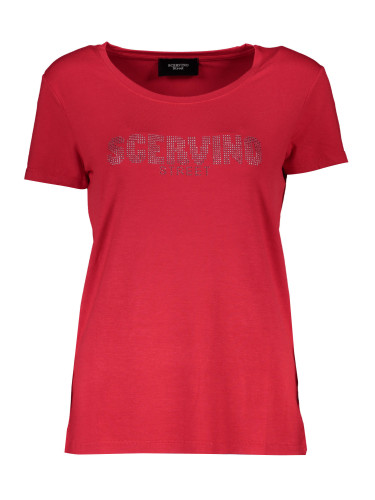 Червена тениска с къс ръкав SCERVINO STREET