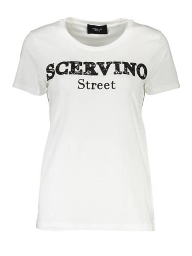 Бяла тениска с къс ръкав Scervino Street