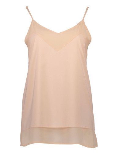 Дамски розов топ без презрамки