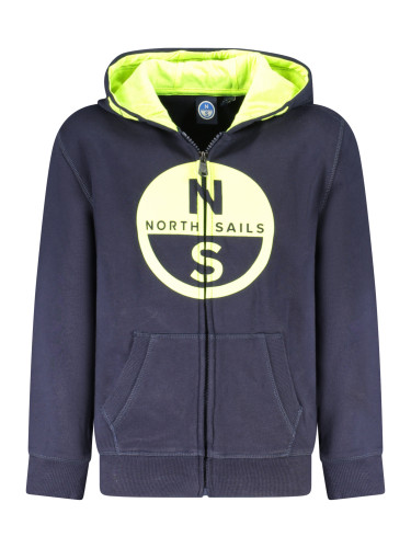 Детски суитшърт с цип NORTH SAILS син