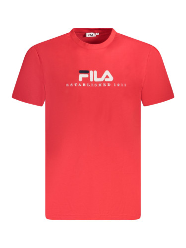 Мъжка тениска с къс ръкав FILA, червена