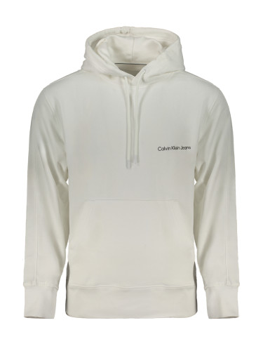 Бял суитшърт Calvin Klein без цип