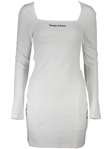 Бяла мини рокля на Томи Хилфигър