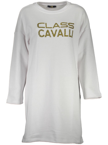 Бял спортен суитшърт Cavalli Class
