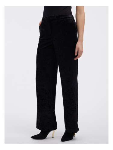Orsay Black Women's Velvet Trousers - Women's