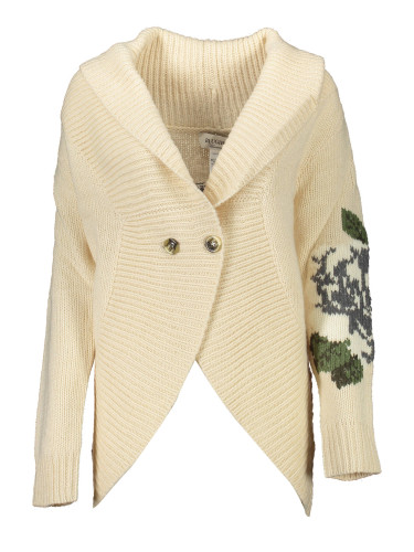 Бежов кардиган Blugirl с флорален мотив