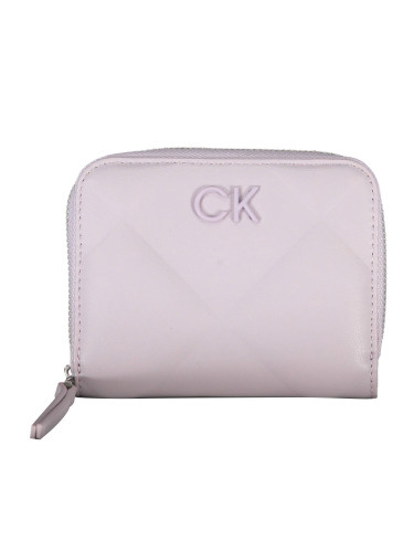Дамски портфейл Calvin Klein в лилав цвят