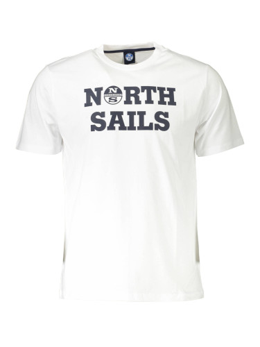 Бяла тениска с къс ръкав NORTH SAILS